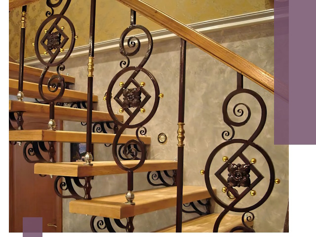 Изготовление кованых лестниц под ключ в Кинели