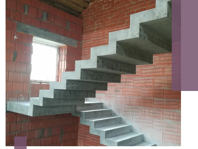 Бетонные лестницы под ключ в Кинели: монтаж, демонтаж, ремонт