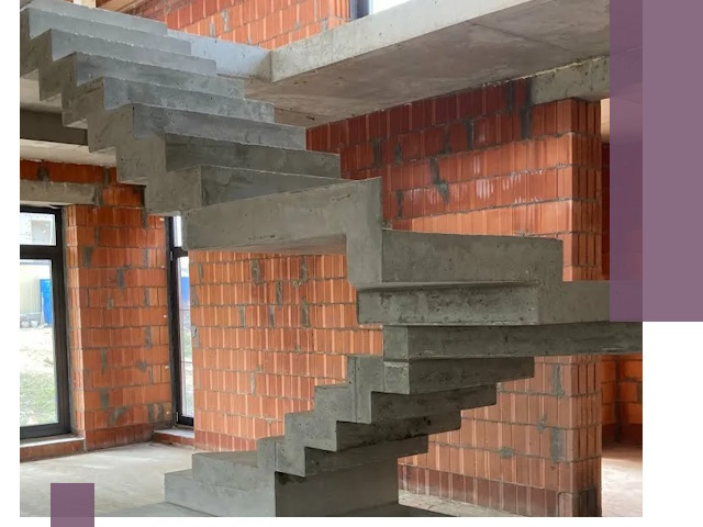 Изготовление бетонных лестниц под ключ в Кинели