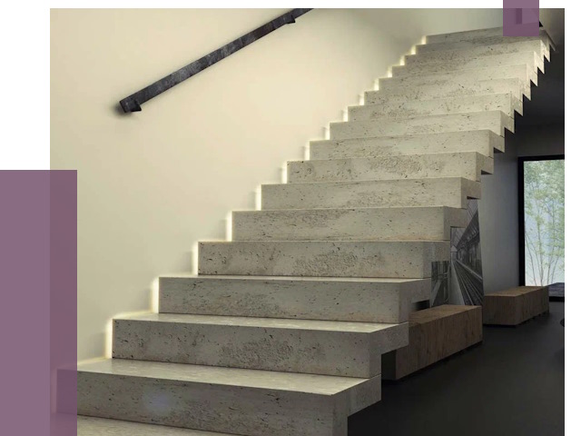 Облицовка бетонных лестниц в Кинели от 4585 руб/м2 