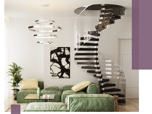 Лестницы для двухуровневой квартиры в Кинели — изготовление и монтаж