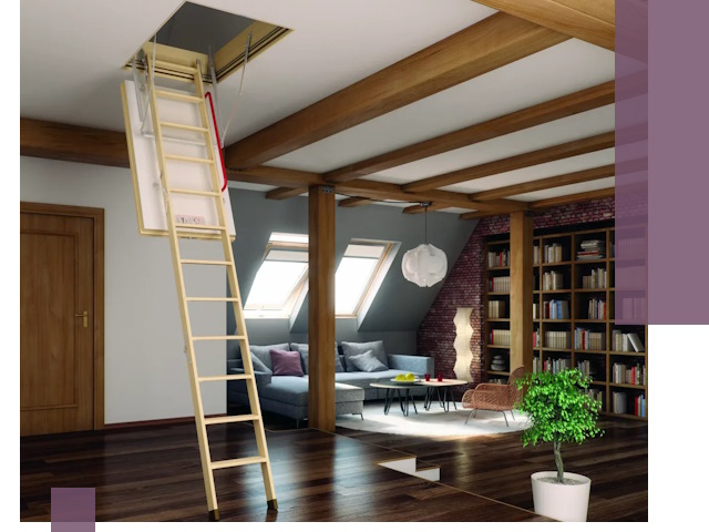 Чердачные лестницы под ключ в Кинели: изготовление и монтаж