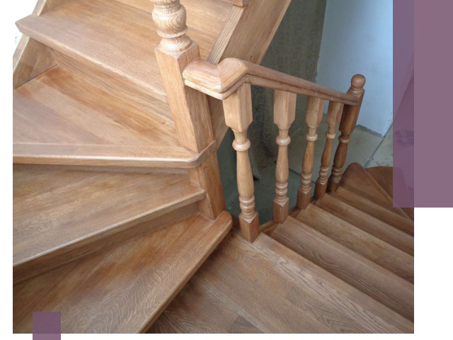 Дубовые лестницы под ключ в Кинели: изготовление и монтаж