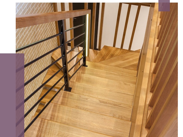 Лестницы из ясеня в Кинели под ключ от 9984 руб. 