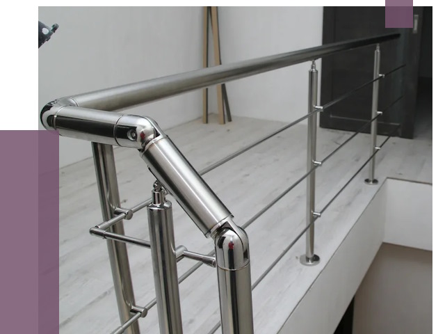 Перила из нержавеющей стали в Кинели от 8965 руб. под ключ | ПРОЛЁТ-Кнл