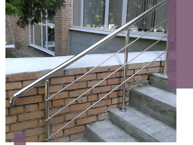 Перила из нержавеющей стали высокого качества в Кинели