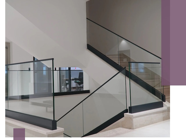 Стеклянные перила премиум-класса с установкой в Кинели