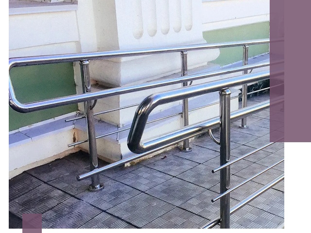 Ограждения пандусов из металла и нержавейки в Кинели