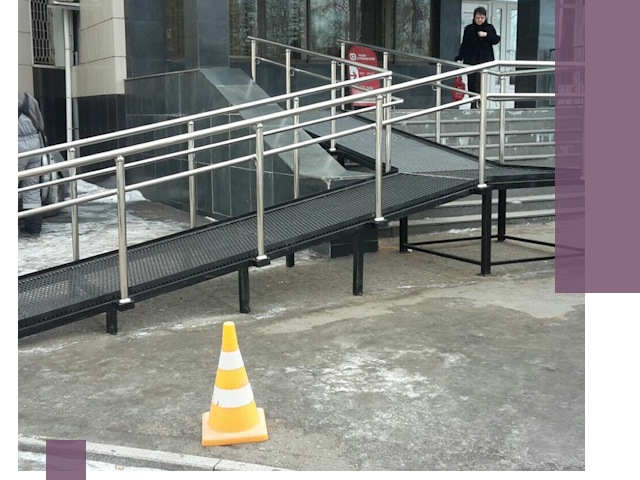 Стационарные пандусы под ключ в Кинели — изготовление и монтаж