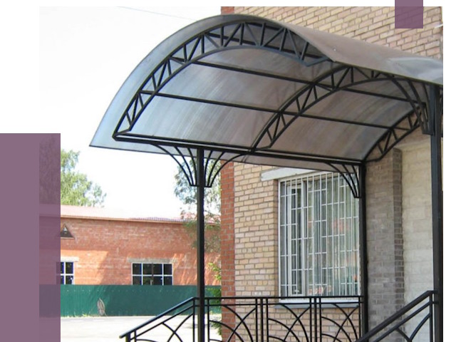 Металлические навесы и козырьки в Кинели от 12735 руб.