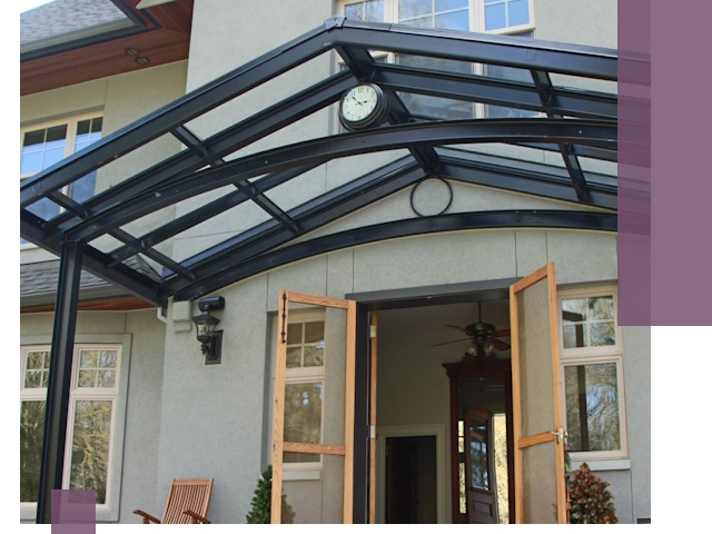 Изготовление и монтаж навесов и козырьков в Кинели