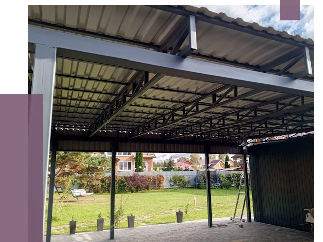 Монтаж навесов в Кинели от 7335 руб. — установка навеса | ПРОЛЁТ-Кнл