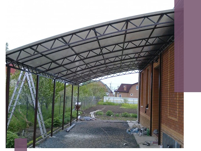 Профессиональный монтаж навесов под ключ в Кинели