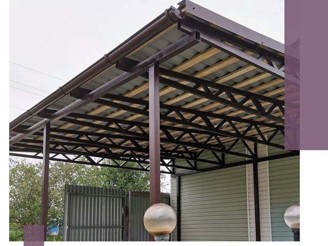 Навесы под ключ в Кинели: изготовление, монтаж и гарантия