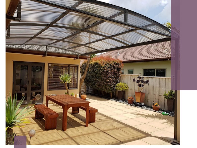 Навесы во двор под ключ в Кинели — изготовление и монтаж