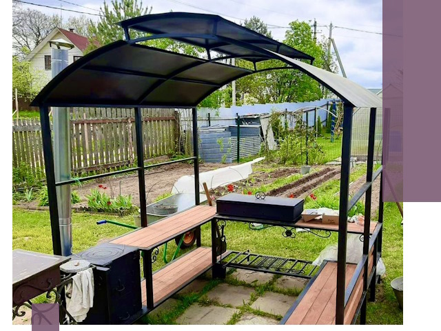 Навесы для барбекю в Кинели: изготовление, монтаж и демонтаж