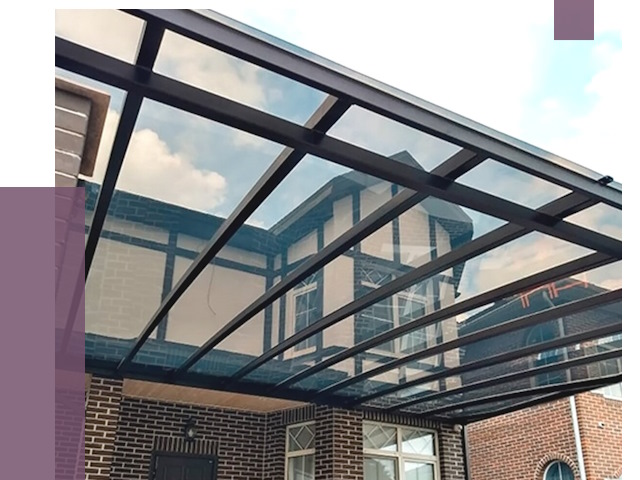 Навесы из поликарбоната в Кинели от 8578 руб. под ключ — ПРОЛЁТ-Кнл