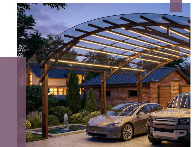 Металлические навесы в Кинели от 12633 руб. под ключ — ПРОЛЁТ-Кнл