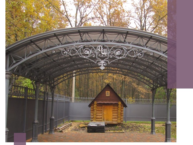 Кованые навесы премиум-класса под заказ в Кинели