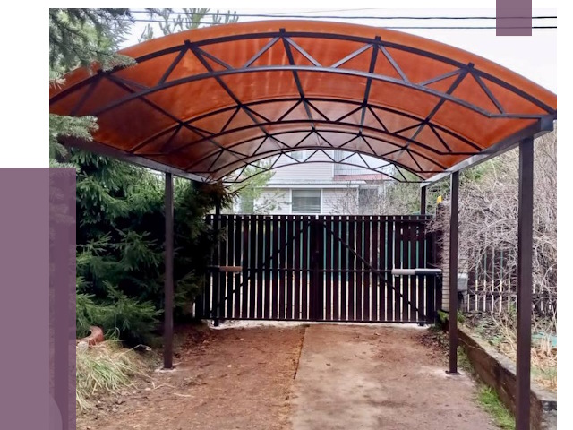 Арочные навесы в Кинели от 12684 руб. — изготовление и монтаж | ПРОЛЁТ-Кнл