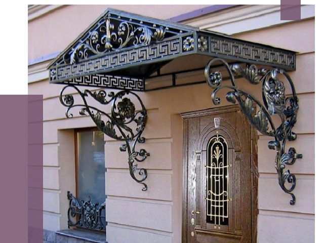 Кованые козырьки в Кинели под ключ от 12684 руб. — ПРОЛЁТ