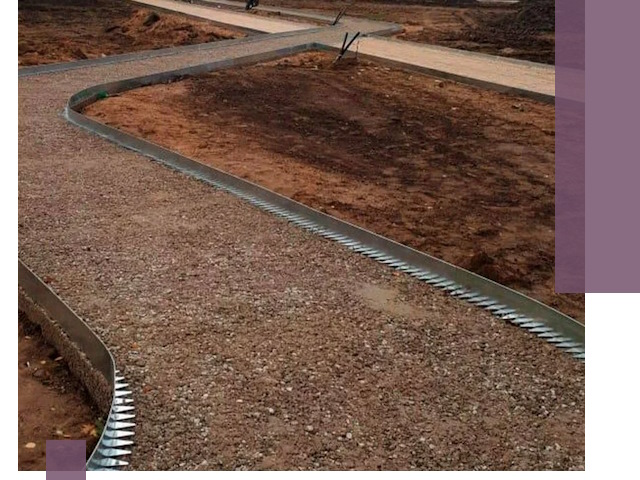 Металлические бордюры под ключ в Кинели — изготовление и монтаж