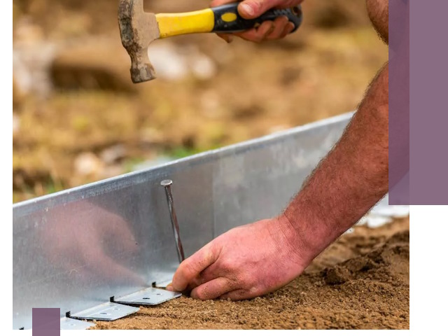 Монтаж металлических бордюров в Кинели быстро и качественно