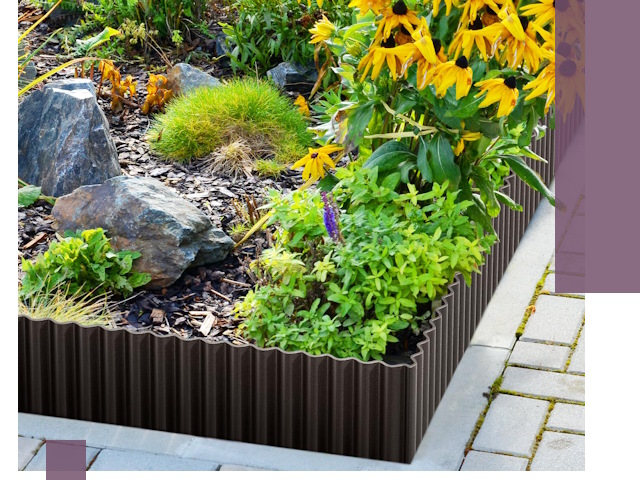 Металлические бордюры для клумб в Кинели — производство и монтаж