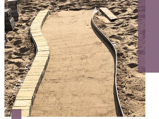 Металлические бордюры для тротуаров в Кинели — прочные и долговечные