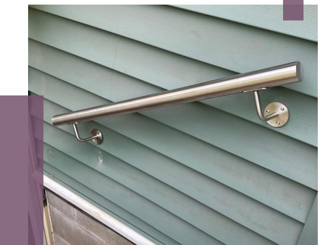 Поручни из нержавеющей стали в Кинели от 7641 руб.  | ПРОЛЁТ-Кнл